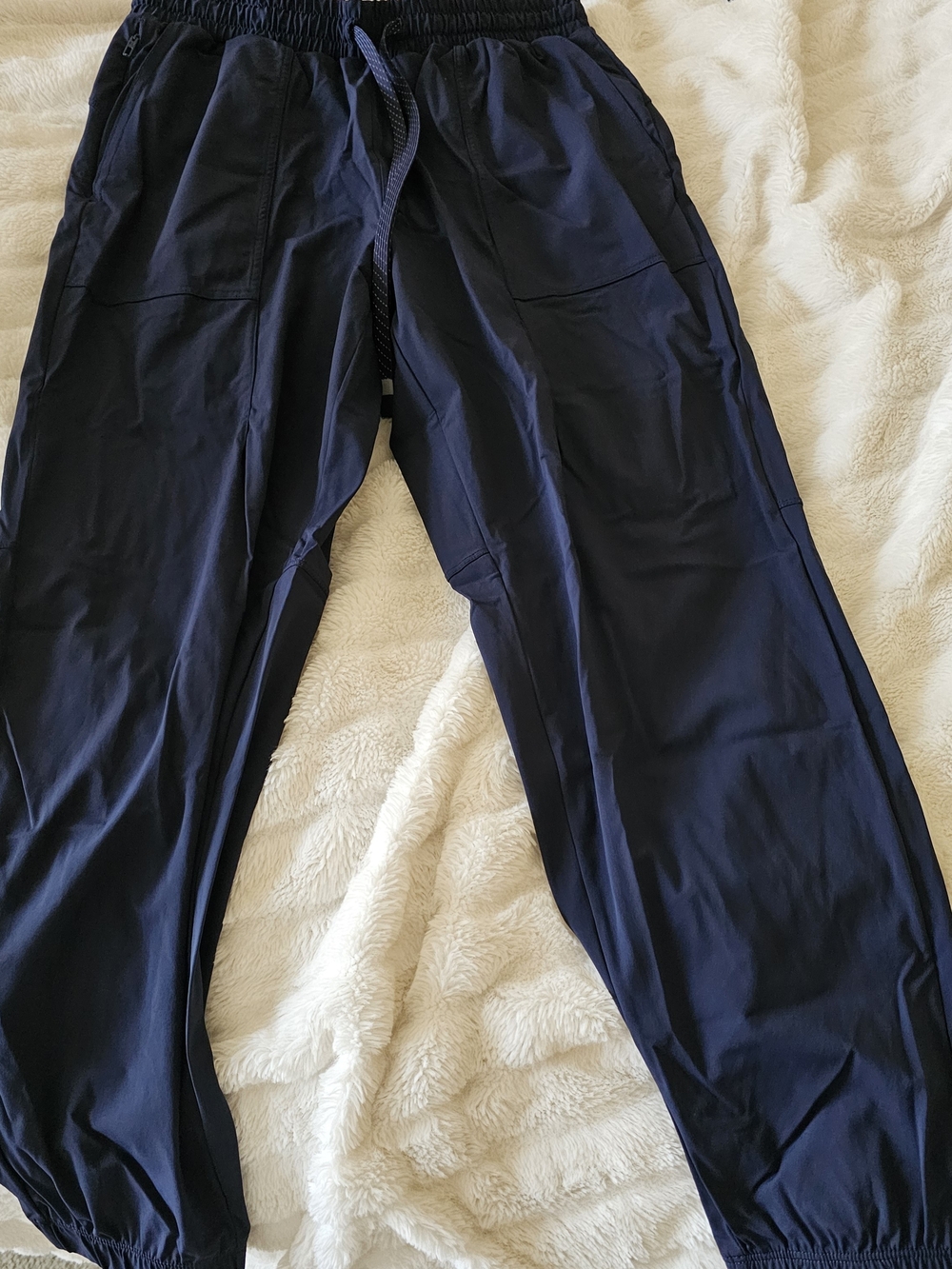 Fabletics Men's Navy Drawstring Joggers